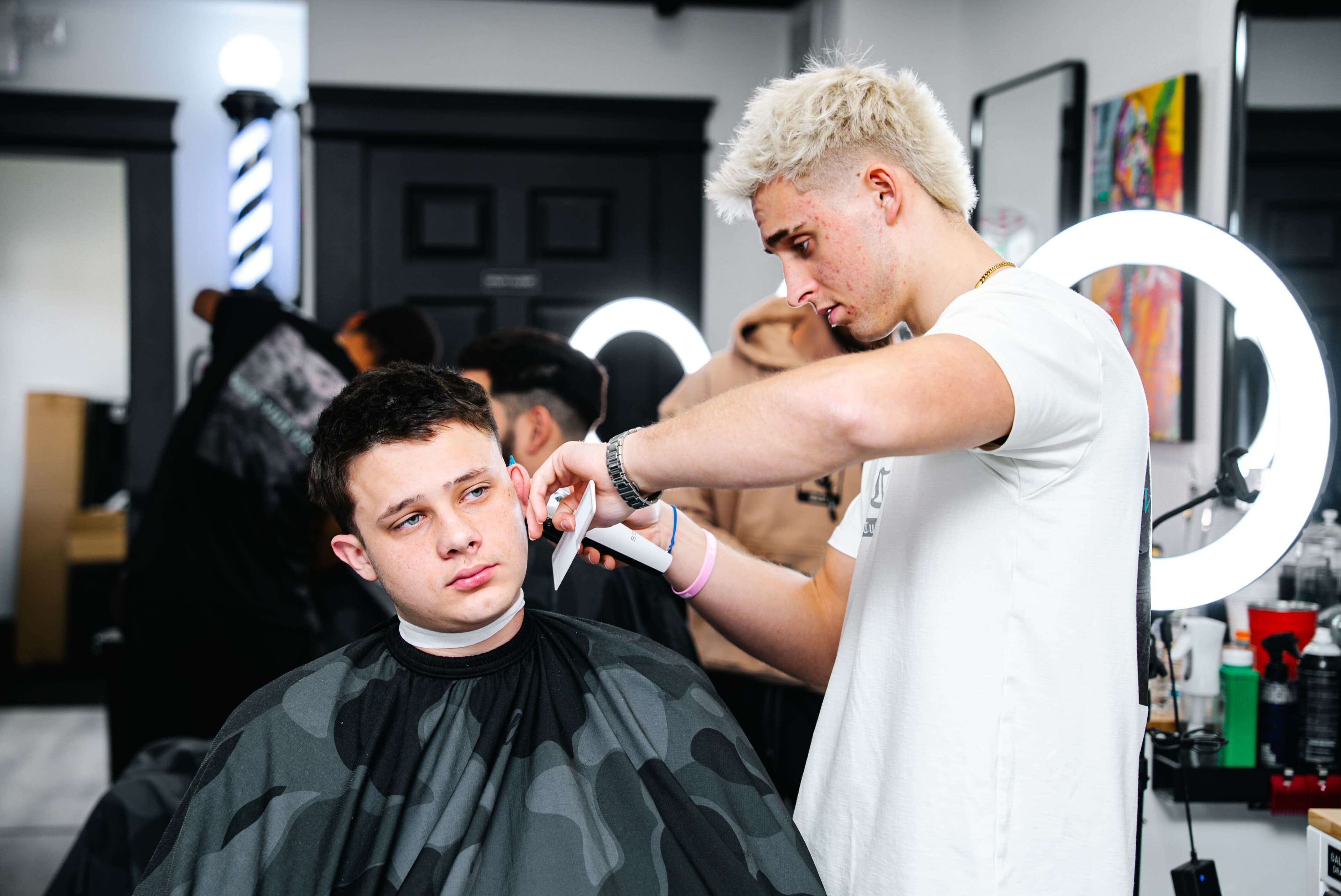 Dylan, barber at Colella Cutz Barber Studios in Cherry Hill, NJ